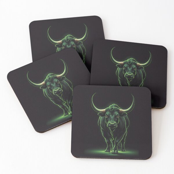 Item preview, Strong Neon Green Buffalo On Black designed and sold by Museum Of Non-Existing Art.