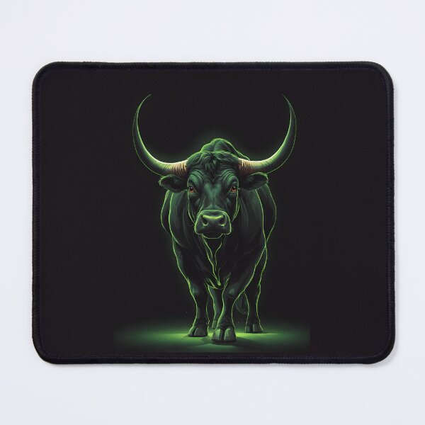 Item preview, Strong Neon Green Buffalo On Black designed and sold by Museum Of Non-Existing Art.