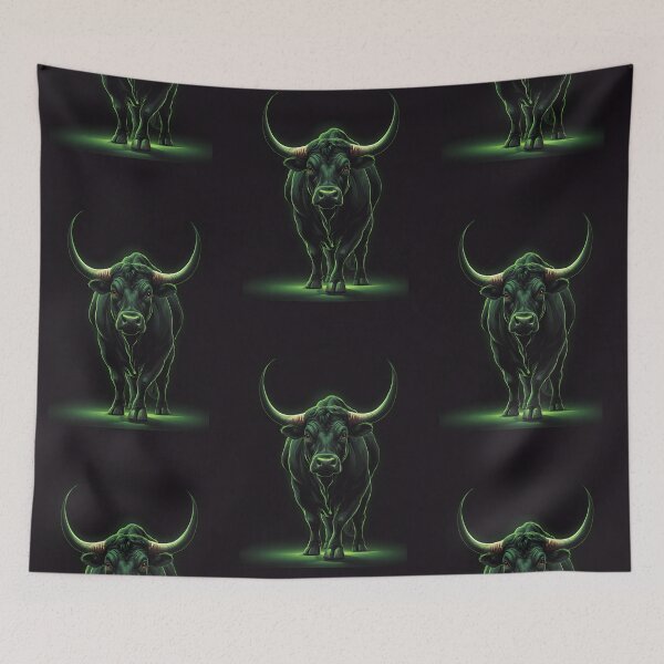 Item preview, Strong Neon Green Buffalo On Black designed and sold by Museum Of Non-Existing Art.