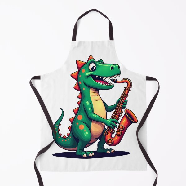 Item preview, T-Rex wth Alto Sax designed and sold by kjp-design.