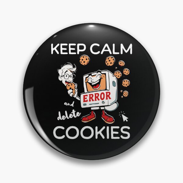 Item preview, Delete Cookies Retro Computer Cartoon designed and sold by Betsytiptoe.