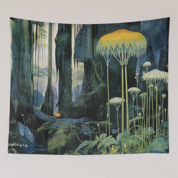 Item preview, Enchanted Forest with Luminescent Flora designed and sold by bloorose.