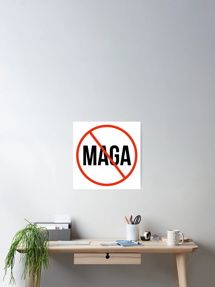Thumbnail 2 of 3, Poster, Against MAGA designed and sold by Rachel the Artist .