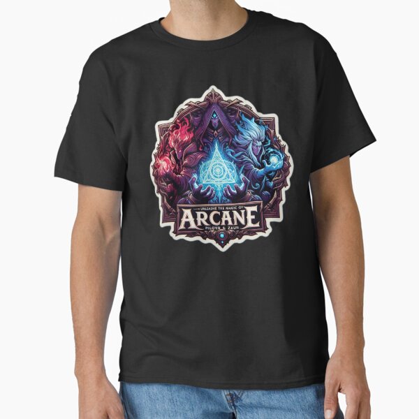 Vista previa del artículo con la obra «Arcane Desata la magia de Piltover y Zaun», diseñado y vendido por bestoftrendy.