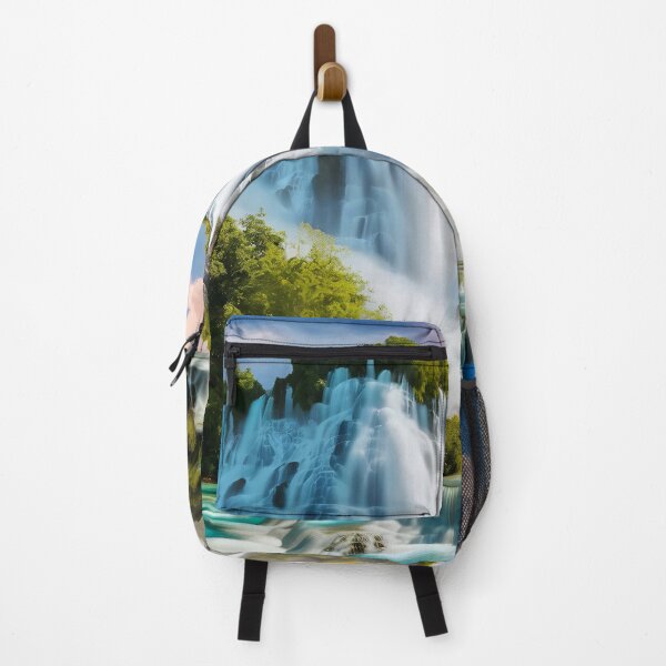 Item preview, waterfalls and mountains in the green forest designed and sold by AA-designstore.