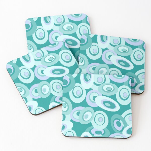 Item preview, Ocean Teal Blue Abstract Geo Pattern Seamless Repeat designed and sold by Sharon Schwalbe.