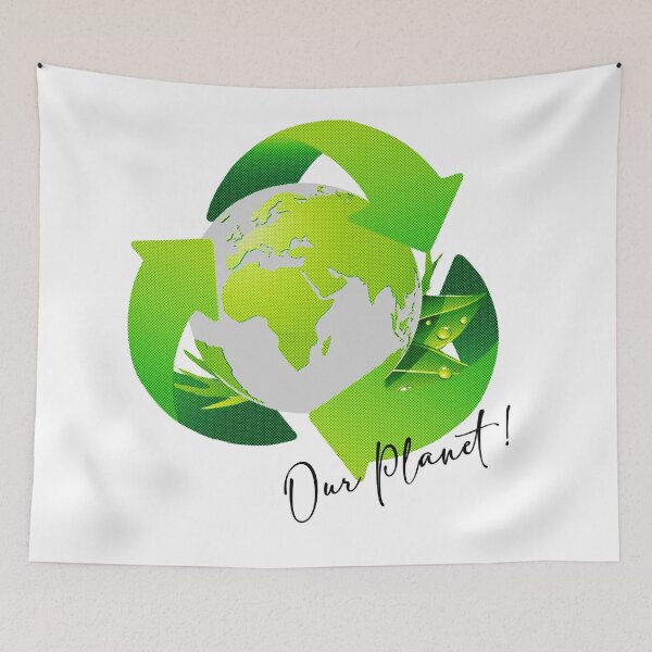 Item preview, Eco-Friendly Globe Design | Go Green, Recycle & Save the Planet Art for Sustainable Living designed and sold by EvolutionMedia.