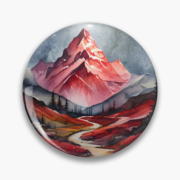 Item preview, The Great Red Mountain Path designed and sold by SparkSpiral.