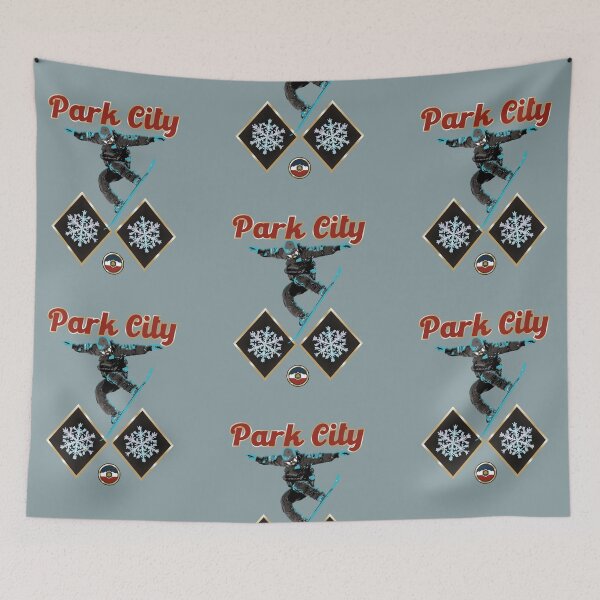 Item preview, Park City snowboarding flag designed and sold by studioss76.