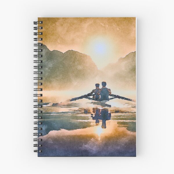 Item preview, Golden Rowing Artwork: Serene Duo at Sunrise designed and sold by Michael van der Hoorn.