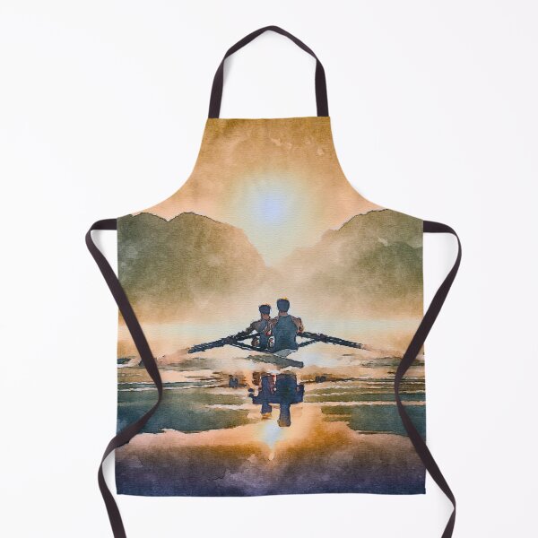 Item preview, Golden Rowing Artwork: Serene Duo at Sunrise designed and sold by Michael van der Hoorn.