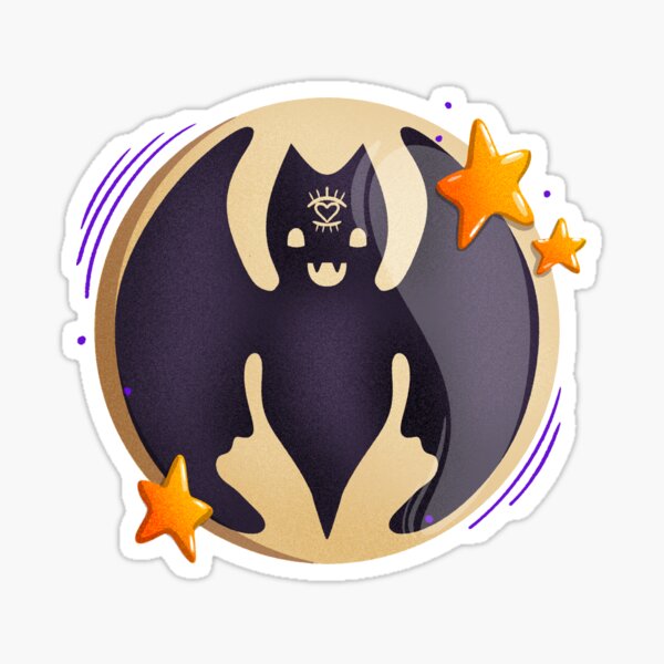 Aperçu de l'œuvre Biscuit au sucre chauve-souris vampire d'Halloween infusé de magie créée et vendue par BenJaminArtCo.