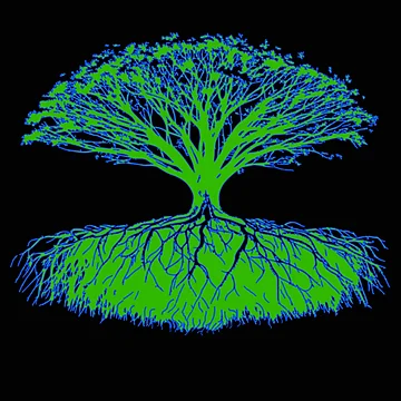 Artwork thumbnail, Tree and Roots by artcreatedbybill