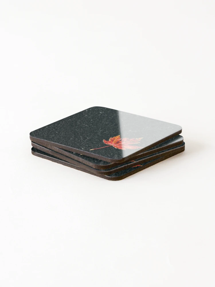 Thumbnail 4 of 5, Coasters (Set of 4), Fiery leaf designed and sold by RJsphotography and More.