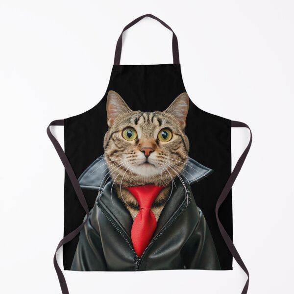 Item preview, Cool Cat in a Leather Jacket designed and sold by My-Honey-Money.