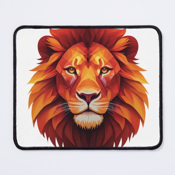 Item preview, Strong Fiery Lion Silhouette designed and sold by RebelPaintBrush.