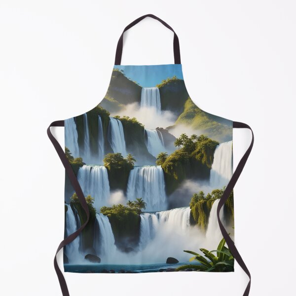 Item preview, waterfalls in the green forest or green jungle 3 designed and sold by AA-designstore.