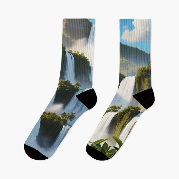 Item preview, waterfalls in the green forest or green jungle 3 designed and sold by AA-designstore.