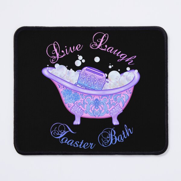 Item preview, Live Laugh Toaster Bath (pastel) designed and sold by Miss Lunaria.