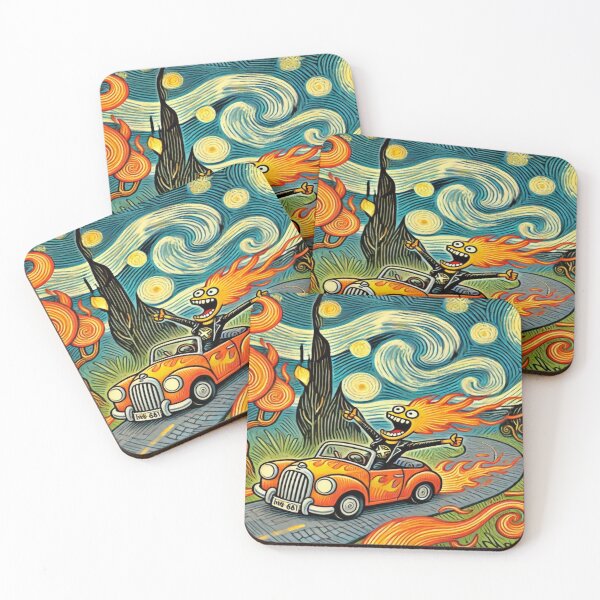 Item preview, Flaming Forest Road – Perfect Present designed and sold by Imaginarium of Chaos falcon88 .