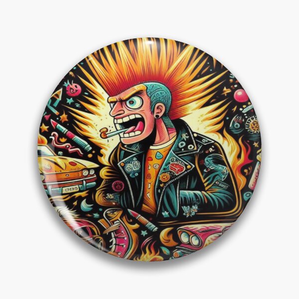 Item preview, Quirky Punkers on Wheels of Fire – Perfect Present designed and sold by Imaginarium of Chaos falcon88 .
