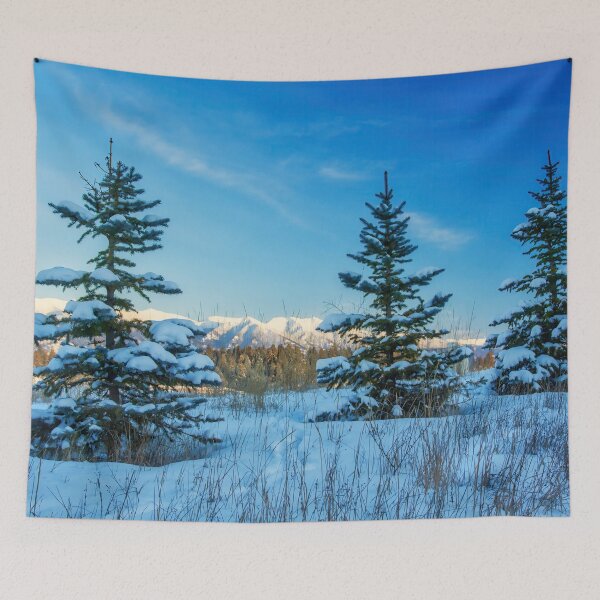 Item preview, Pine trees in the snow, Montana designed and sold by Travelways.