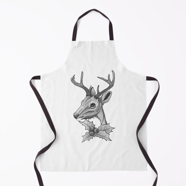 Item preview, Neotraditional deer black and grey designed and sold by theartsyeq_art.