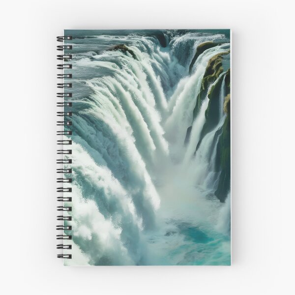 Item preview, two waterfalls meeting in the forest designed and sold by AA-designstore.