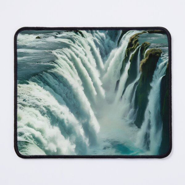 Item preview, two waterfalls meeting in the forest designed and sold by AA-designstore.