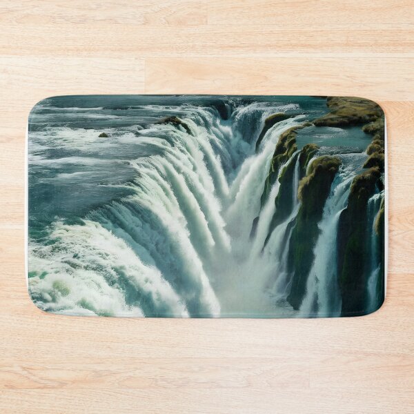 Item preview, two waterfalls meeting in the forest designed and sold by AA-designstore.