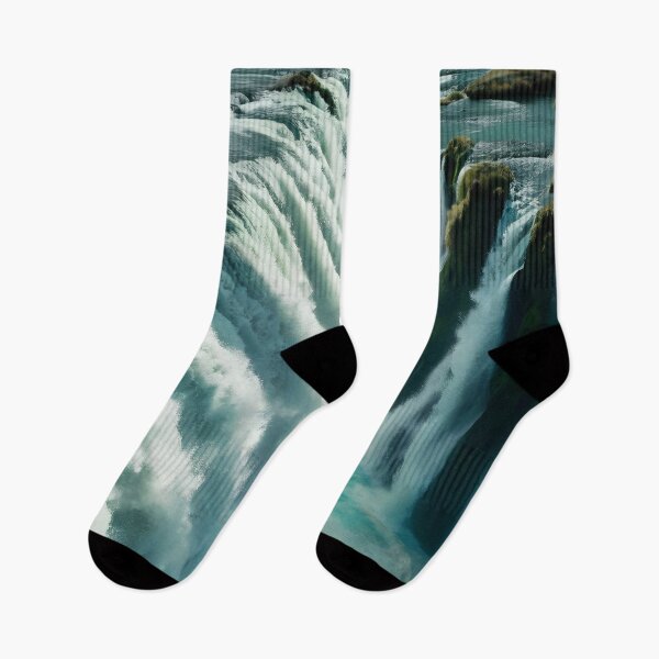 Item preview, two waterfalls meeting in the forest designed and sold by AA-designstore.