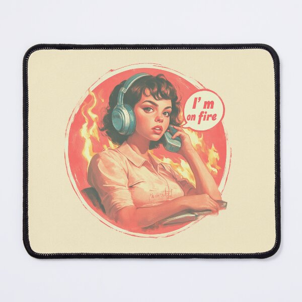 Item preview, I’m on Fire Vintage Art designed and sold by Canary-Vice.