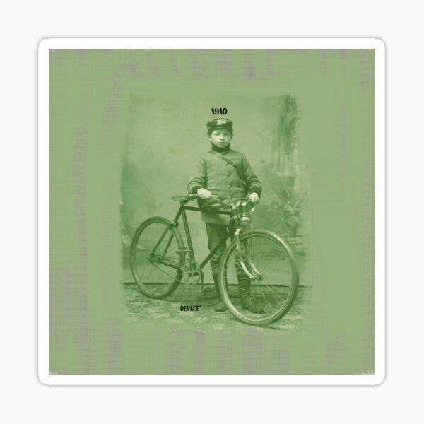Artikel-Vorschau von Druck eines Fahrradkuriers von 1910 - dePace', designt und verkauft von mrpropcake.
