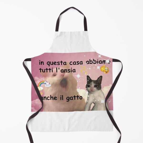 Item preview, in questa casa abbiamo tutti l'ansia, anche il gatto designed and sold by alisonm47.