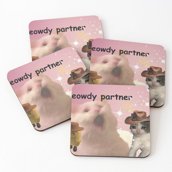 Item preview, meowdy partner cowboy cat  designed and sold by alisonm47.
