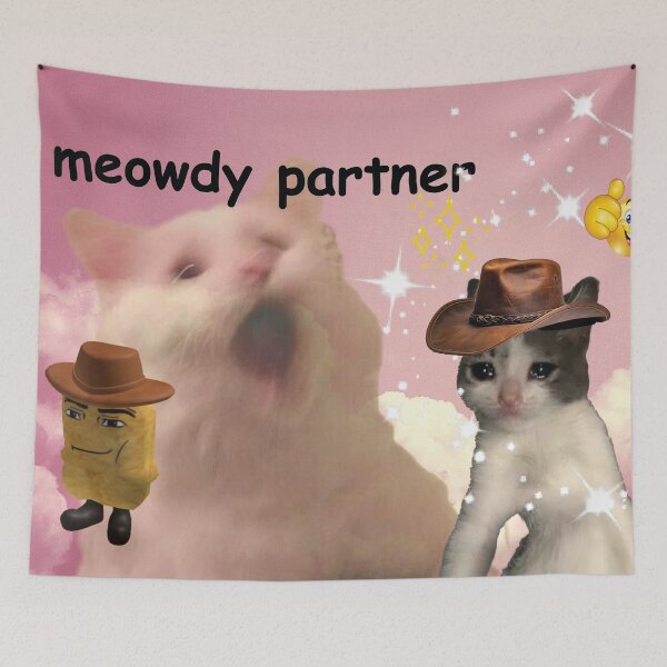 Item preview, meowdy partner cowboy cat  designed and sold by alisonm47.