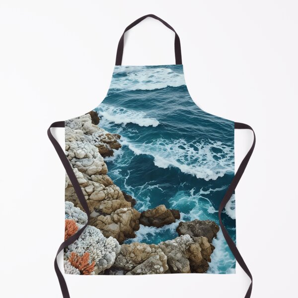 Item preview, sea waves and reefs on rocky beach designed and sold by AA-designstore.
