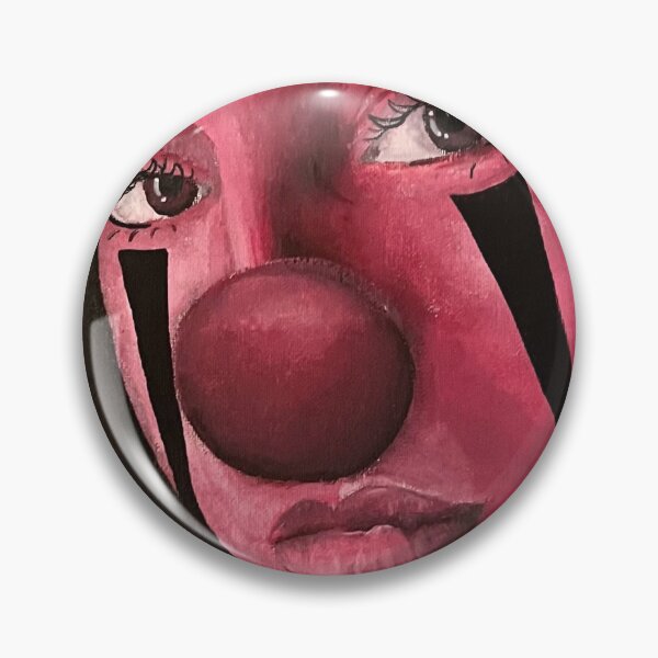 Item preview, pink clown girl designed and sold by iconicsquashart.