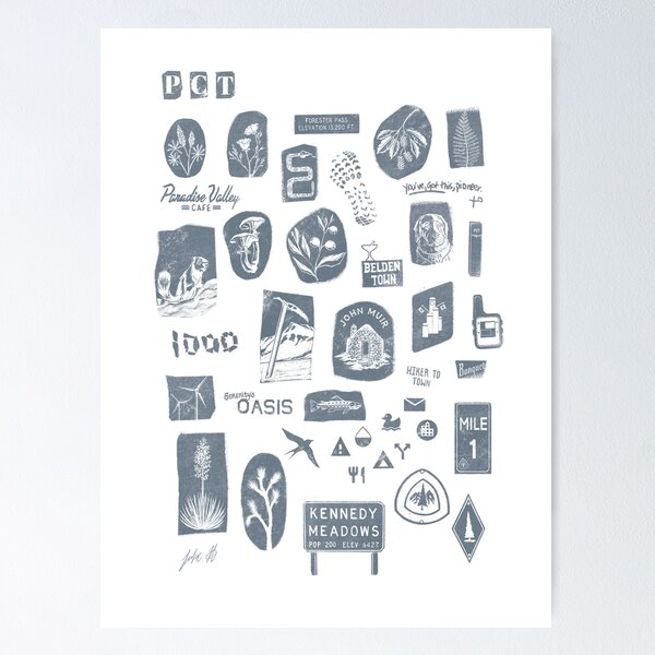 Item preview, Pacific Crest Trail Stamp Collection designed and sold by Luke Hartung.