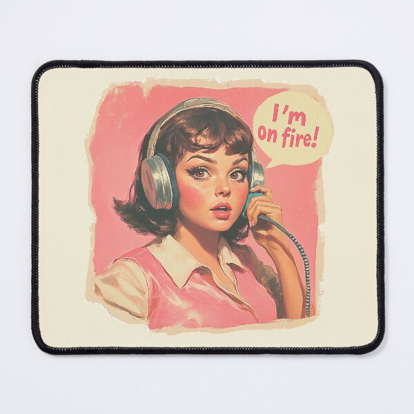 Item preview, Flaming Retro Design designed and sold by Canary-Vice.