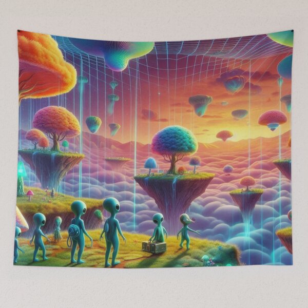 Item preview, Multi-dimensional Alien Planet designed and sold by WyckedLynn.