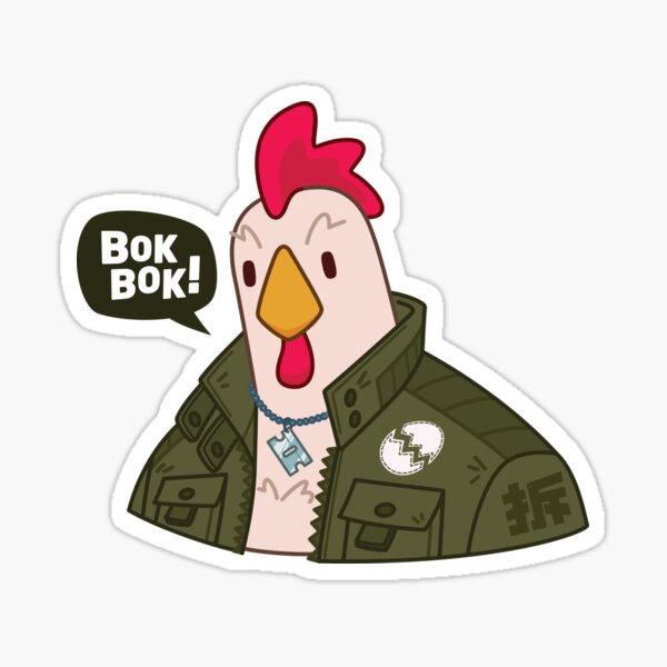 Bok Bok Rooster Front Sticker