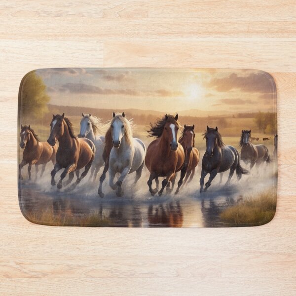 Item preview, herd of horses designed and sold by LauraGCastro.