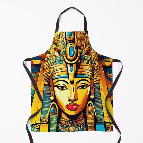 Vista previa del artículo con la obra «Diseño animado de la reina faraona», diseñado y vendido por StreetzShirts.
