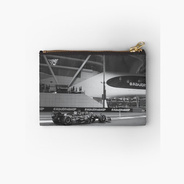 Item preview, Vintage Abu Dhabi Grand Prix Formula 1 artwork Black and White F1 Race Car Photography designed and sold by apixelwall.