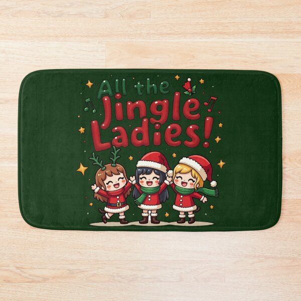 Aperçu de l'œuvre Toutes les Jingle Ladies, style Kawaii festif créée et vendue par southerndoll67.