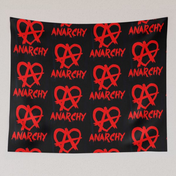 Item preview, Red Heart Relationship Anarchy - Print designed and sold by Earth Nature Creations.