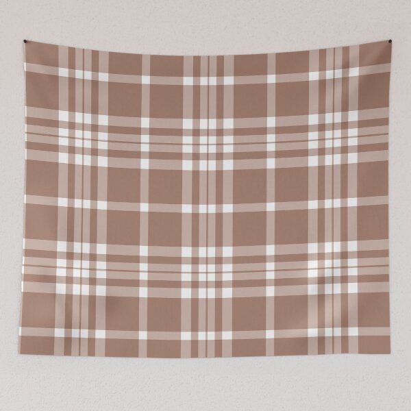Item preview, Mocha Brown Plaid Pattern designed and sold by iCraftCafe.