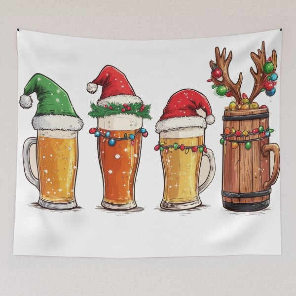 Item preview, Christmas Cheers: A Festive Beer Line-Up designed and sold by SpendieSellers.