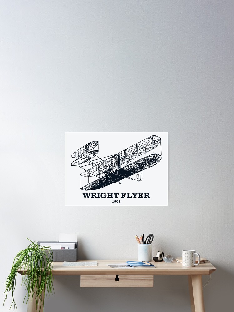 Poster 1906 Wright Brothers Brevet d'art aéronautique